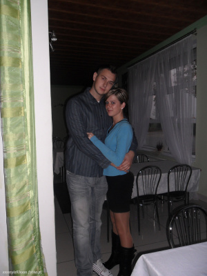 fun, jeans, standing, chair