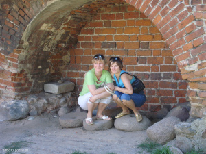 fun, sitting, leisure, vacation, wall, brick