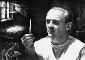 Lekcja Anatomi wg Dr. Lectera   }{ format A3 ołówki }{  Autor : Nargaroth