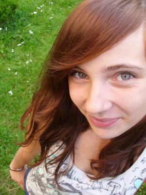 hair, skin, smile, bangs