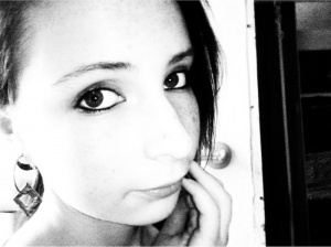 mouth, eyelash, skin, hand, selfie, smile, ear, monochrome