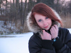 hair, jacket, textile, smile, fur