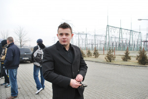 jacket, outerwear, jeans, standing, vehicle