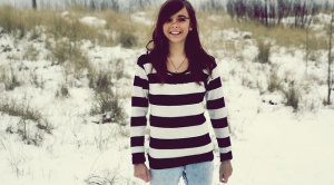 outerwear, smile