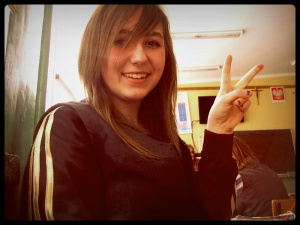 hand, smile