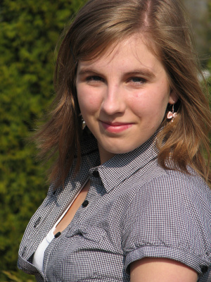 hair, smile