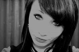 eyelash, hair, monochrome, bangs
