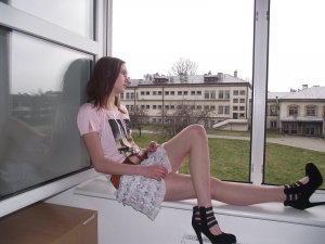 sitting, shoe