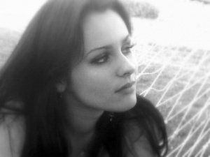 eyelash, hair, smile, monochrome