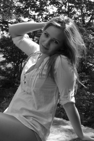 smile, monochrome