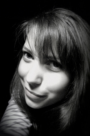 mouth, eyelash, hair, smile, monochrome, bangs