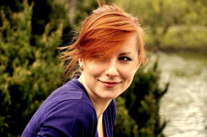 hair, smile