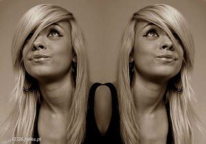 hair, fun, smile, monochrome