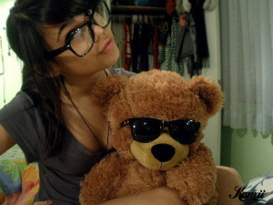textile, cool, glasses, ear, sunglasses, goggles, toy, stuffed-toy, plush