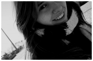 mouth, eyelash, smile, monochrome