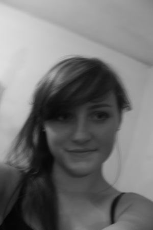 smile, monochrome