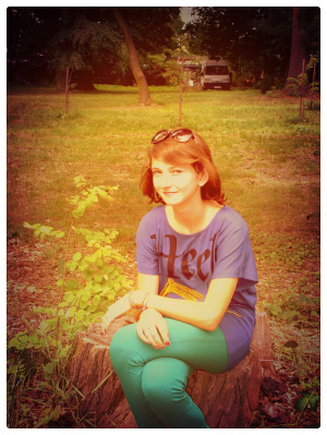smile, sitting, room