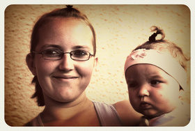 Najładniejsze zdjęcie użytkownika basiaidawid - ja z córeczka :*