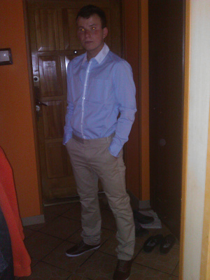 outerwear, standing