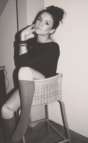 sitting, monochrome, chair