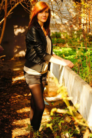 jacket, jeans, model, forest