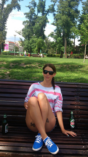 fun, cool, sitting, leisure, muscle, vacation, sunglasses, shoe, shorts