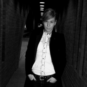 jacket, outerwear, standing, monochrome