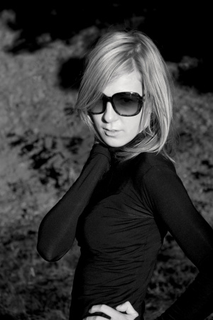 hair, smile, cool, glasses, monochrome, sunglasses, model