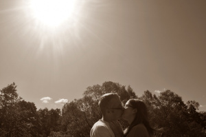 sky, monochrome, love