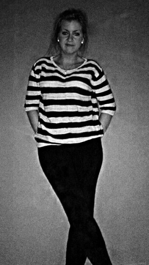 standing, monochrome