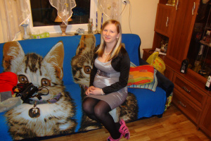 sitting, dog, cat, pet