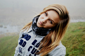 hair, skin, smile, model