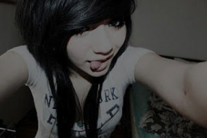 mouth, hair, cool, bangs