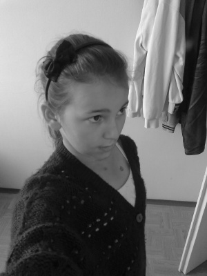 outerwear, standing, monochrome