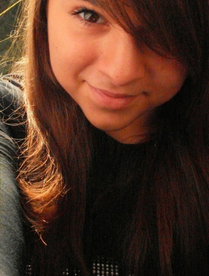 hair, selfie, smile, bangs