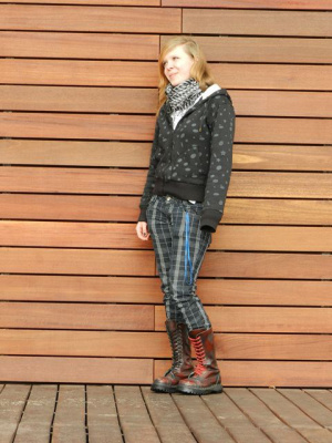 jacket, outerwear, jeans, denim, standing, shoe