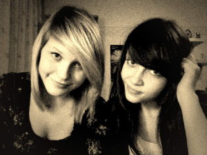hair, fun, monochrome, bangs