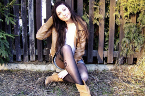 hair, model, forest