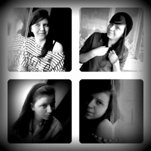 smile, monochrome, room
