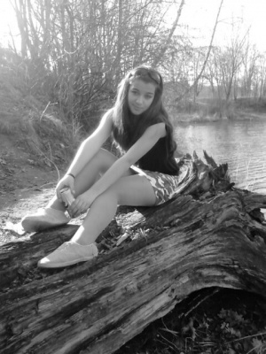 sitting, monochrome