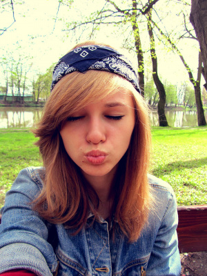 hair, outerwear, textile, jeans, denim, smile, cool, hat, cap, beanie