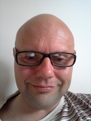skin, glasses