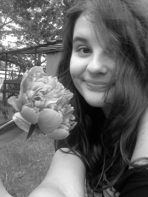 smile, monochrome
