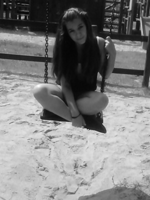 sitting, monochrome