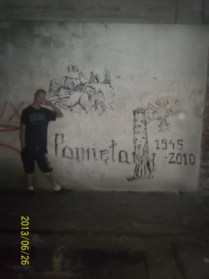 standing, wall