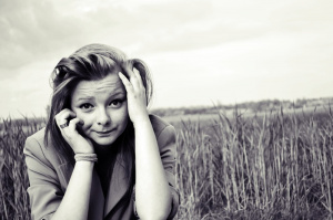 hair, smile, monochrome, model