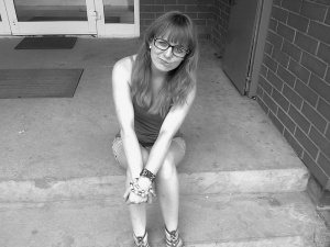 smile, monochrome