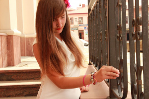 hair, hand