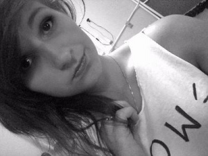 mouth, selfie, monochrome