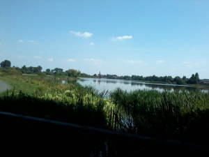 sky, lake
